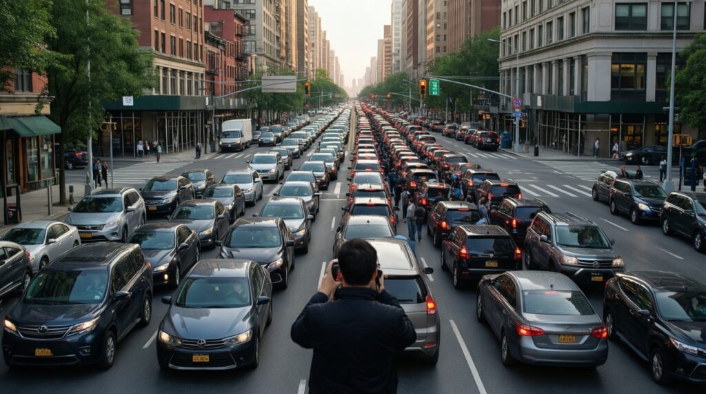 Транспорт и дороги: ремонты, пробки, новые развязки и изменения маршрутов - иллюстрация