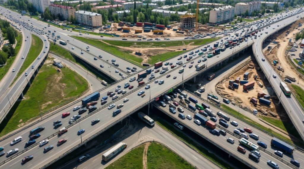 Главные инфраструктурные проекты Кубани: дороги, развязки, мосты, транспорт - иллюстрация